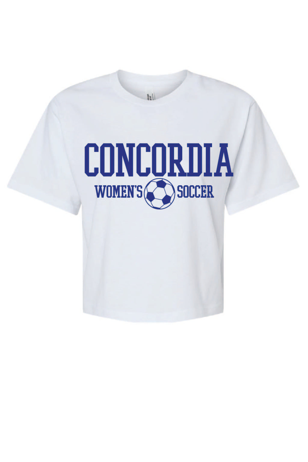 Concordia Soccer Stacked - Crop T-shirt (102)