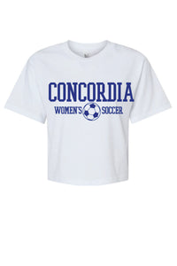 Concordia Soccer Stacked - Crop T-shirt (102)