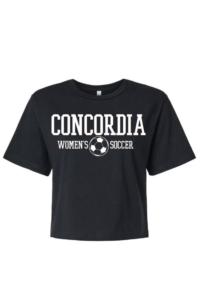Concordia Soccer Stacked - Crop T-shirt (102)
