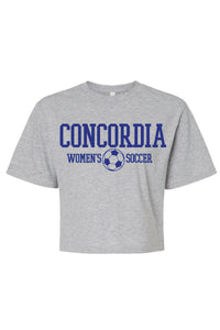 Concordia Soccer Stacked - Crop T-shirt (102)
