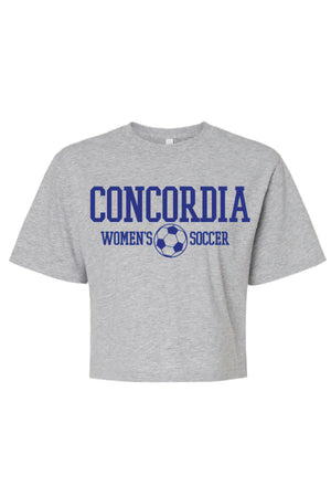 Concordia Soccer Stacked - Crop T-shirt (102)