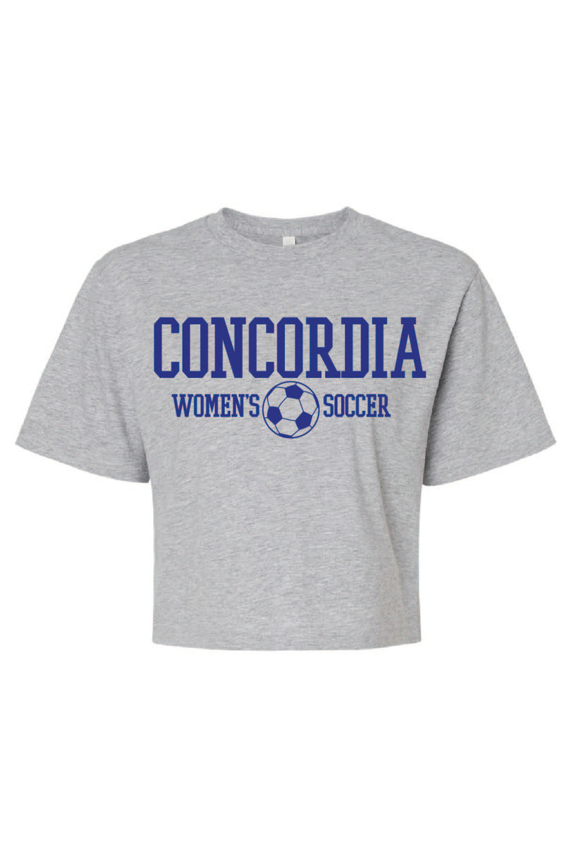 Concordia Soccer Stacked - Crop T-shirt (102)