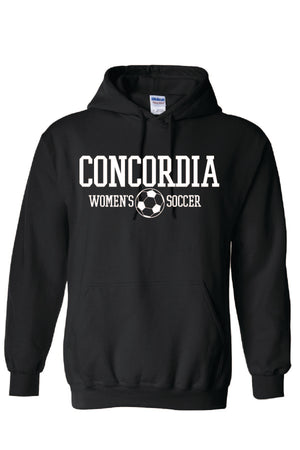 Concordia Soccer Stacked - Hooded Sweatshirt (18500)