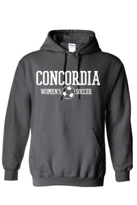 Concordia Soccer Stacked - Hooded Sweatshirt (18500)