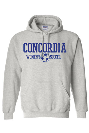 Concordia Soccer Stacked - Hooded Sweatshirt (18500)
