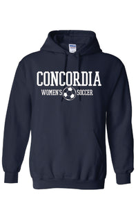 Concordia Soccer Stacked - Hooded Sweatshirt (18500)