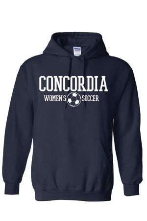 Concordia Soccer Stacked - Hooded Sweatshirt (18500)