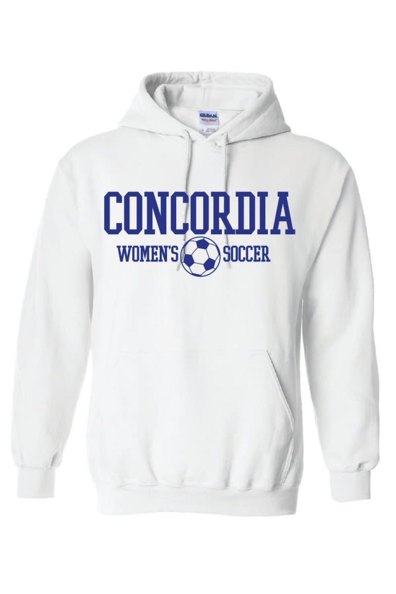 Concordia Soccer Stacked - Hooded Sweatshirt (18500)