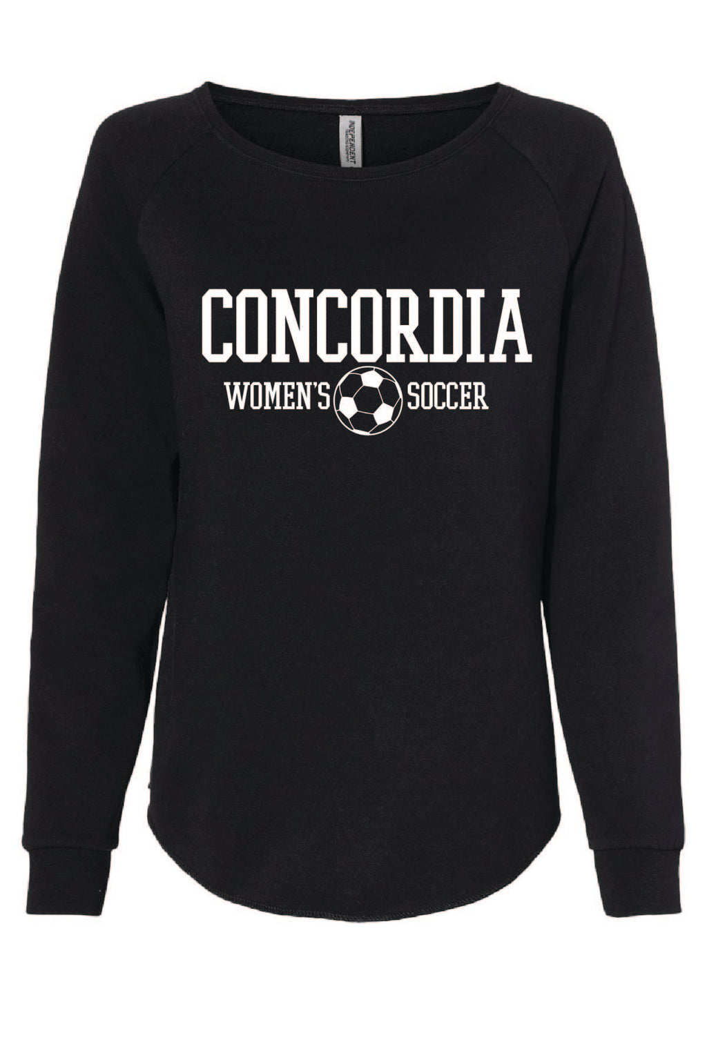 Concordia Soccer Stacked - Independent Women's Relaxed Crew (PRM2500)