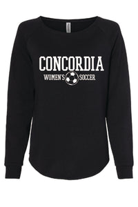 Concordia Soccer Stacked - Independent Women's Relaxed Crew (PRM2500)