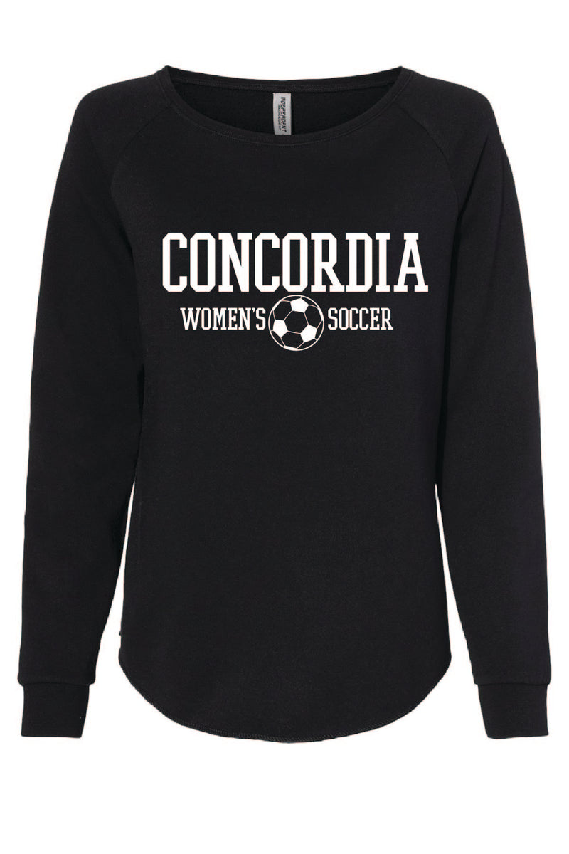 Concordia Soccer Stacked - Independent Women's Relaxed Crew (PRM2500)