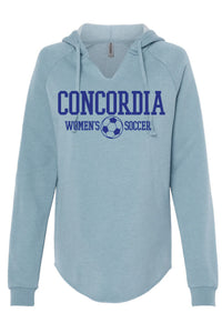 Concordia Soccer Stacked - Independent Women's Relaxed Hoodie (PRM2500)