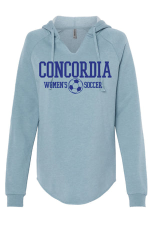 Concordia Soccer Stacked - Independent Women's Relaxed Hoodie (PRM2500)
