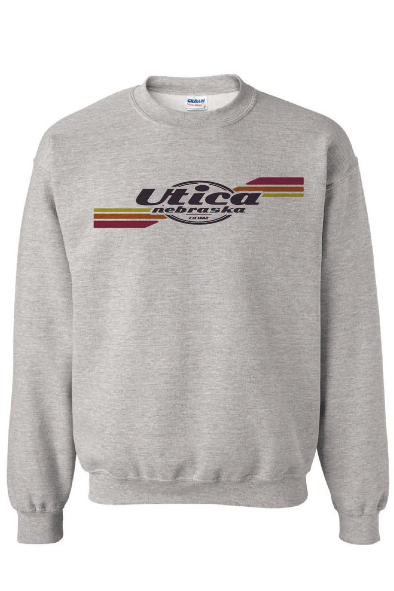 Utica Tri Color - Gildan Crewneck Sweatshirt (18000)