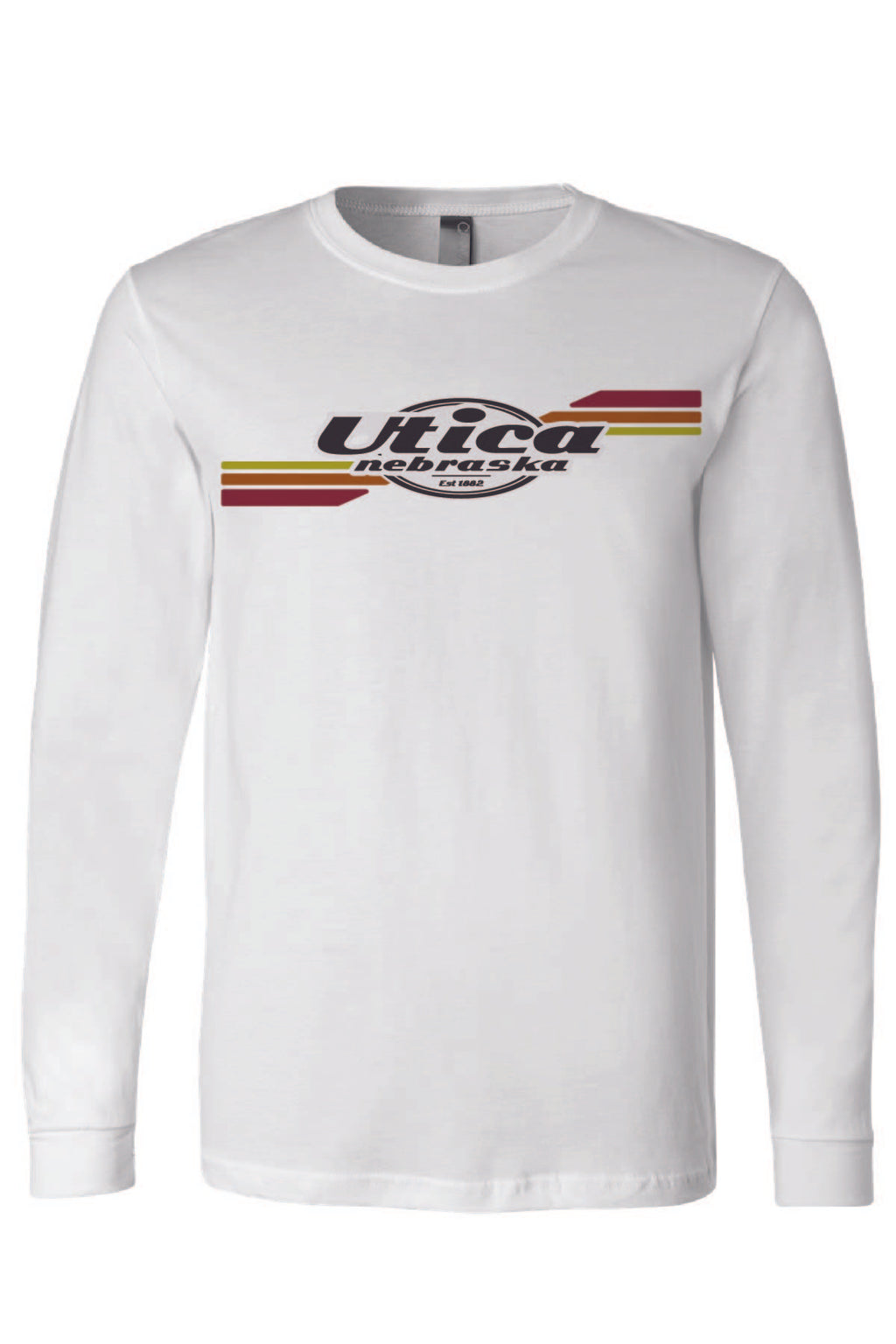 Utica Tri Color - Long Sleeve T-Shirt (3501CVC)