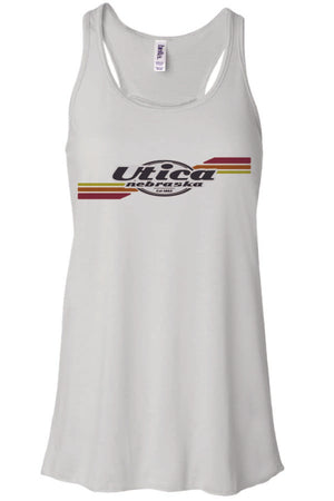 Utica Tri Color - Bella Canvas Women's Flowy Racerback Tank - (8800)