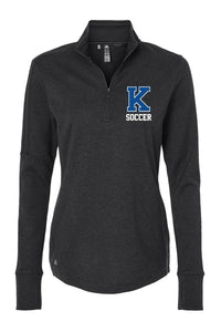 Kearney Soccer - Women's Adidas -  3-Stripes Quarter-Zip Sweater - A555