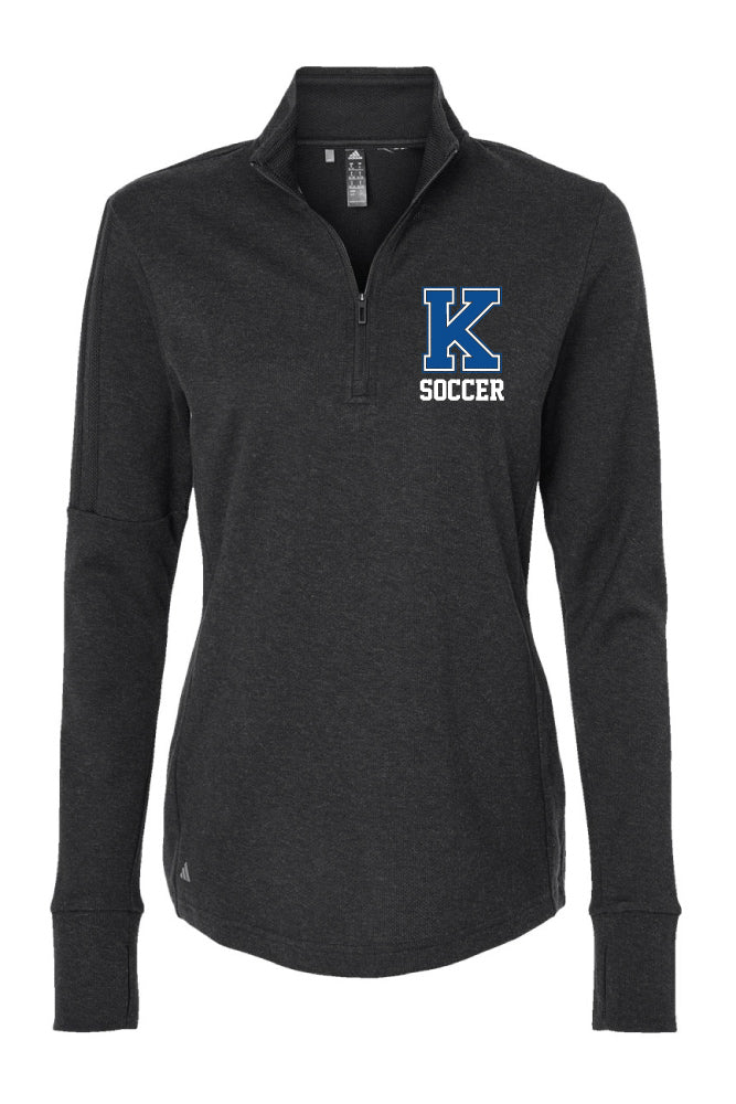Kearney Soccer - Women's Adidas -  3-Stripes Quarter-Zip Sweater - A555