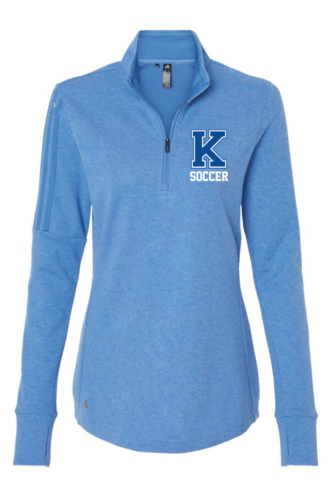 Kearney Soccer - Women's Adidas -  3-Stripes Quarter-Zip Sweater - A555