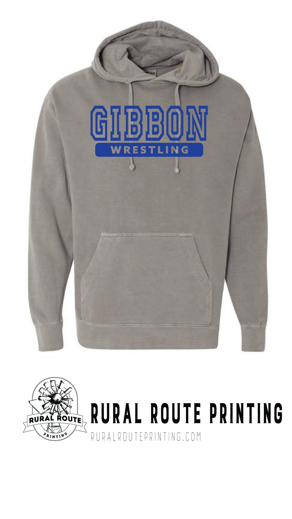 Gibbon Wrestling - Comfort Color Heavy Hoodie (1567)