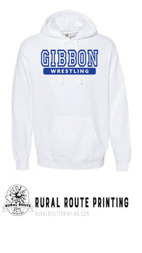 Gibbon Wrestling - Comfort Color Heavy Hoodie (1567)