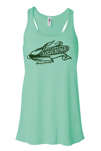Utica Drinking and Farming - Bella Canvas Women's Flowy Racerback Tank - (8800)