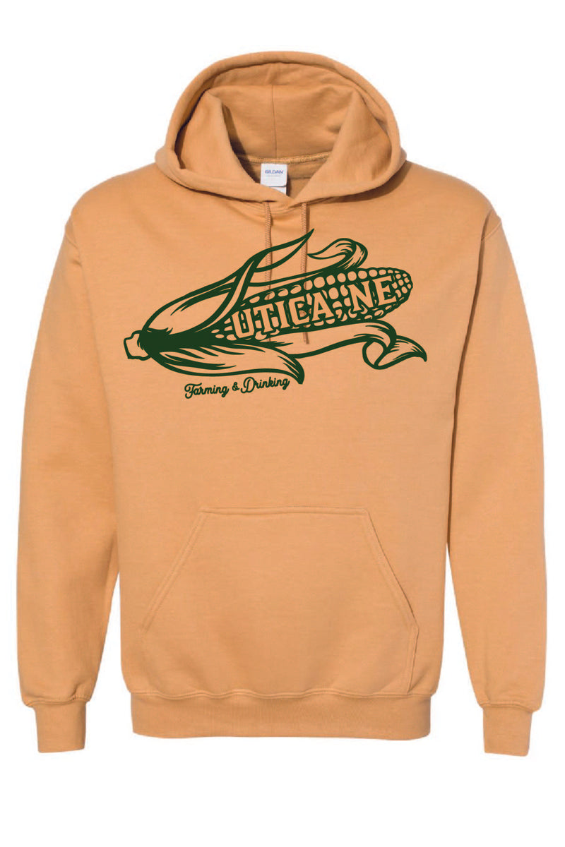 Utica Farming and Drinking - Gildan Hooded Sweatshirt (18500)