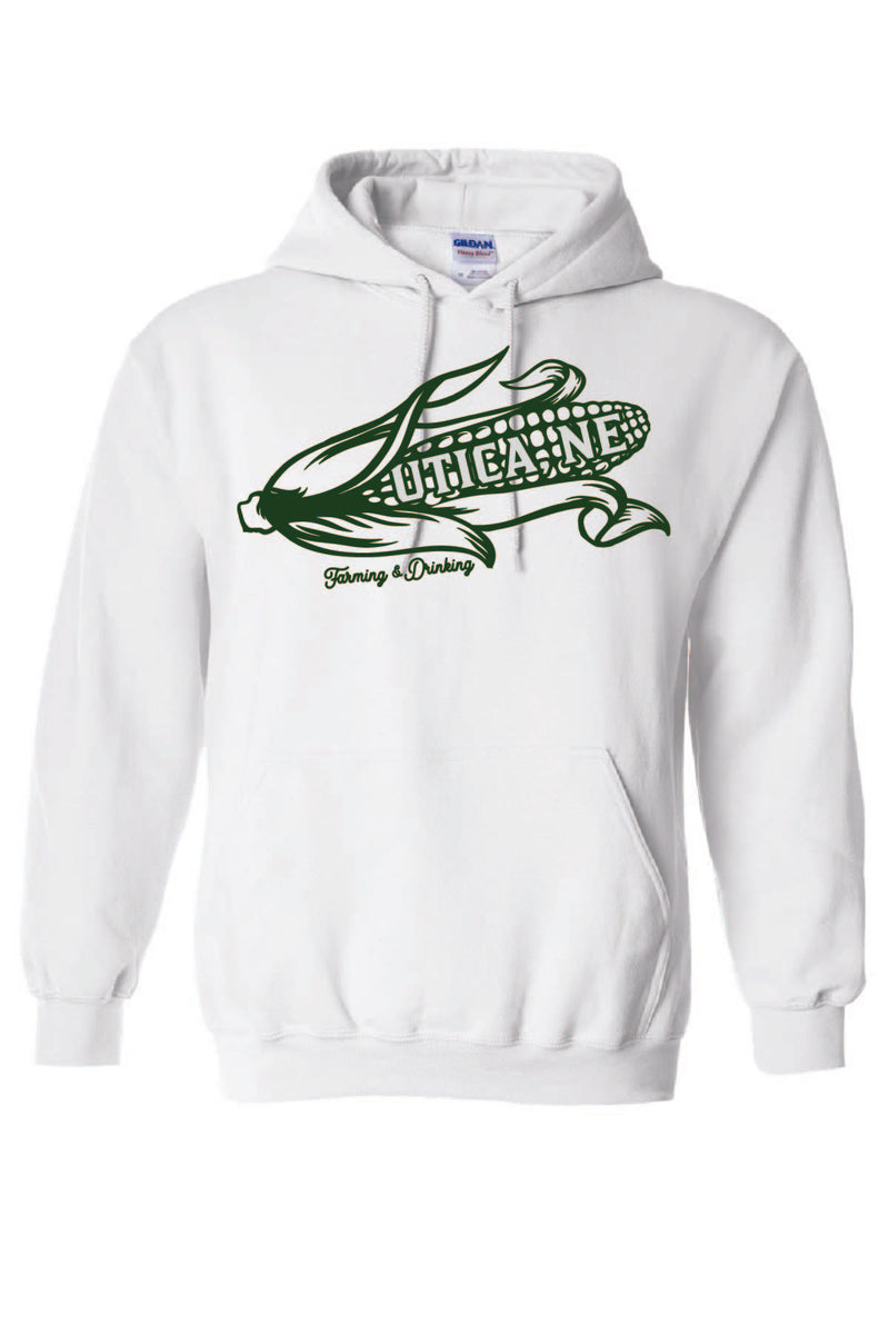 Utica Farming and Drinking - Gildan Hooded Sweatshirt (18500)